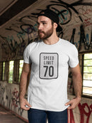 Speed Limit 70 Sign T-shirt -SmartPrintsInk Designs