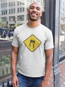 Slippery When Wet Warning T-shirt -SmartPrintsInk Designs