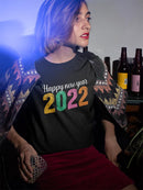 Happy New Year 2022. T-shirt -SmartPrintsInk Designs