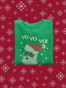Yo! Yo! Yo! Christmas Sweatshirt -SmartPrintsInk Designs