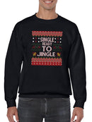 Single And Ready To Jingle Sweatshirt -SmartPrintsInk Designs