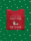 Paws For The Claus Sweatshirt -SmartPrintsInk Designs