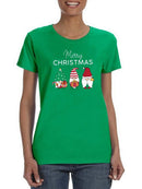 Merry Christmas Gnomes T-shirt -SmartPrintsInk Designs