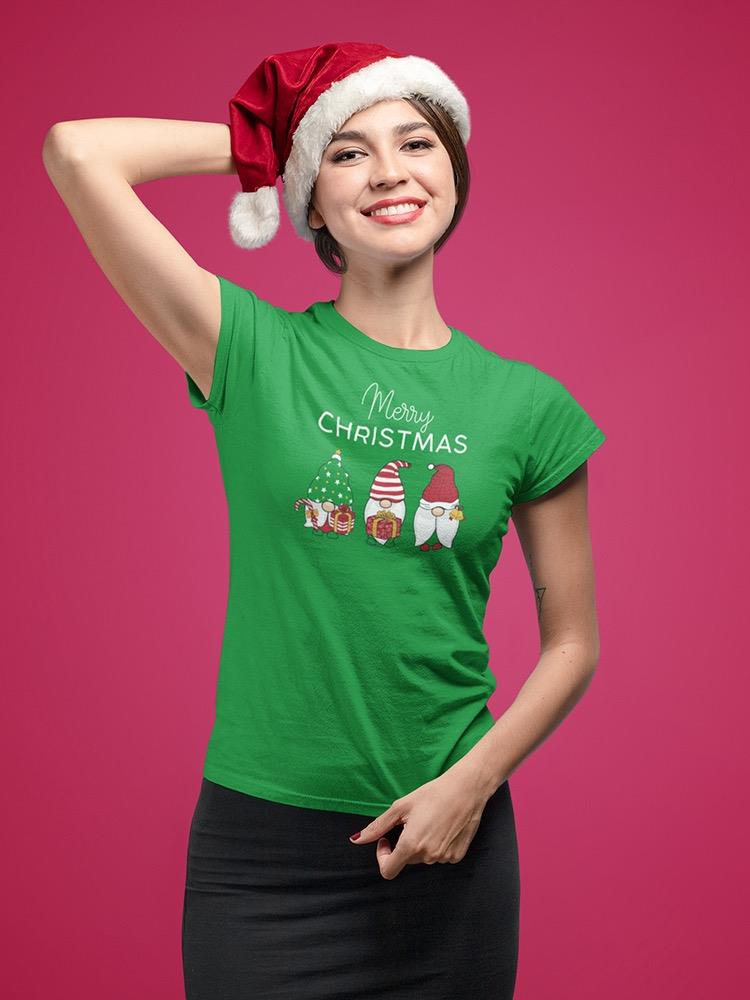 Merry Christmas Gnomes T-shirt -SmartPrintsInk Designs