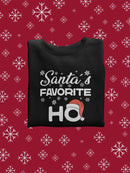 Santa's Favorite Ho Sweatshirt -SmartPrintsInk Designs