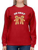 Oh Snap! Gingerbread Sweatshirt -SmartPrintsInk Designs