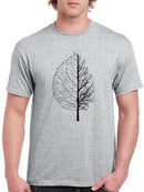Tree And Leaf T-shirt -SmartPrintsInk Designs