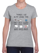 Spare Time Horse Hobbies T-shirt -SmartPrintsInk Designs