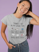 Spare Time Horse Hobbies T-shirt -SmartPrintsInk Designs