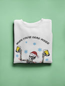 Christmas Dead Inside Sweatshirt -SmartPrintsInk Designs