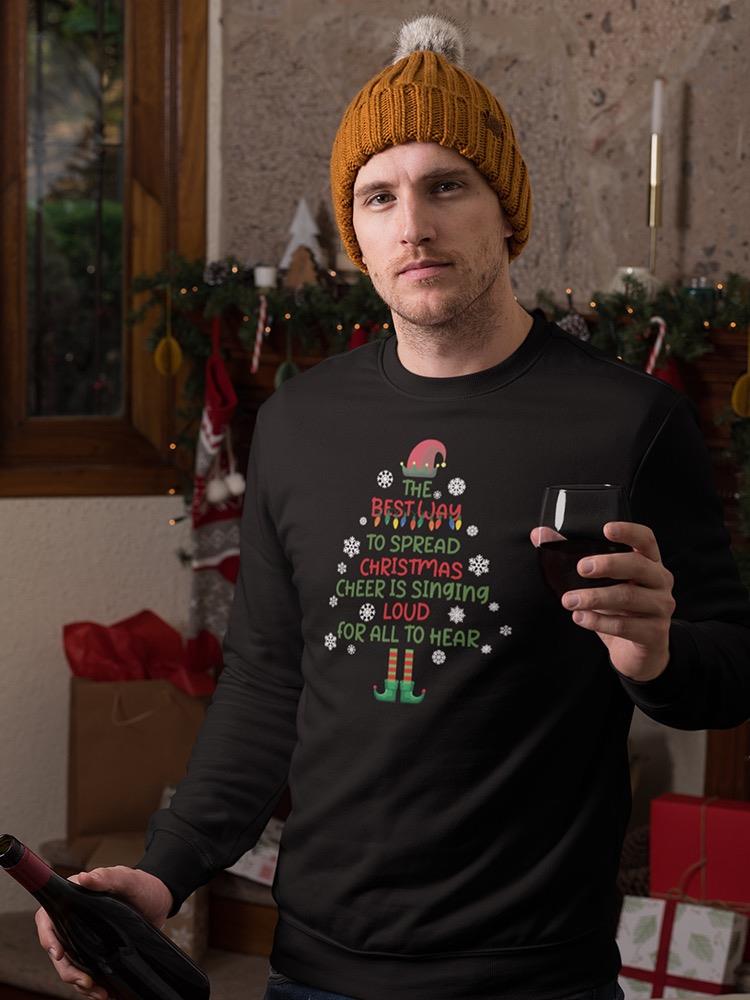 Christmas Singing Loud Sweatshirt -SmartPrintsInk Designs