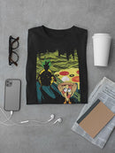 Scared Pizza And Pineapple T-shirt -SmartPrintsInk Designs