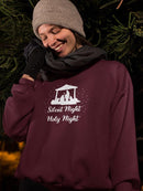 Silent Night, Holy Night Sweatshirt -SmartPrintsInk Designs