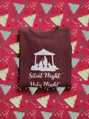Silent Night, Holy Night Sweatshirt -SmartPrintsInk Designs