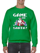Game On, Santa! Sweatshirt -SmartPrintsInk Designs