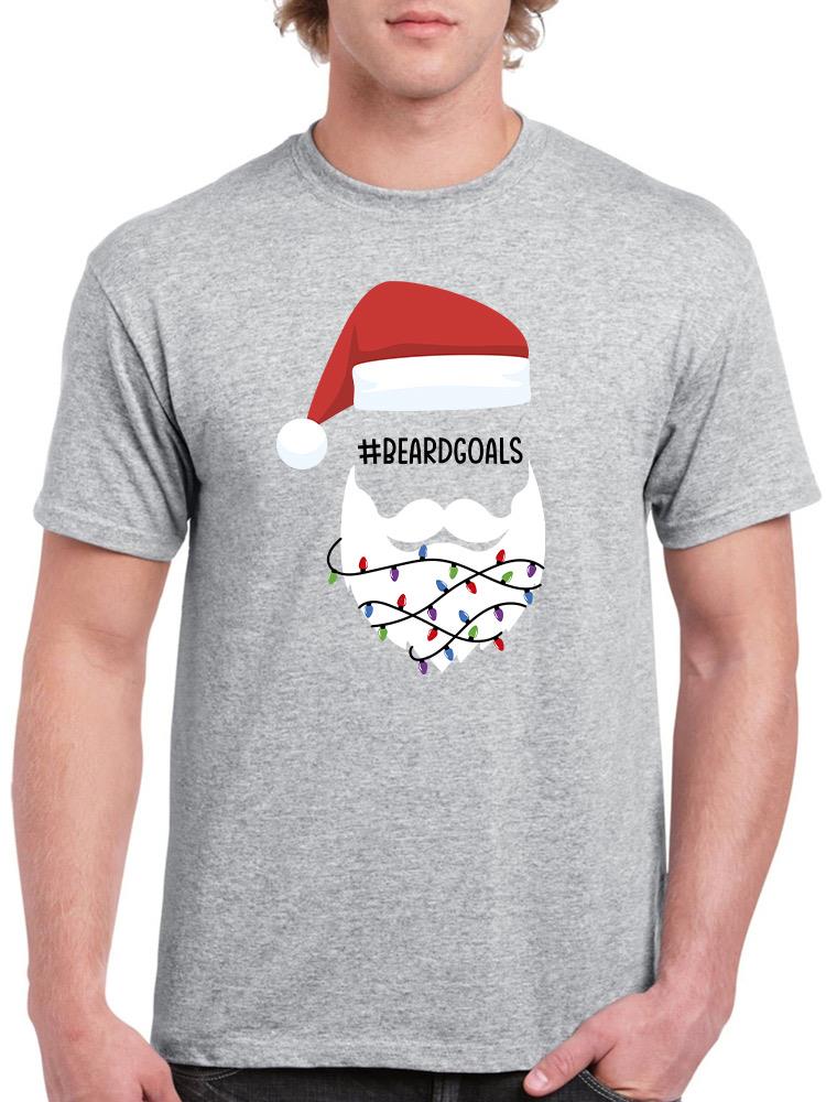 Beard Goals Santa Christmas T-shirt -SmartPrintsInk Designs