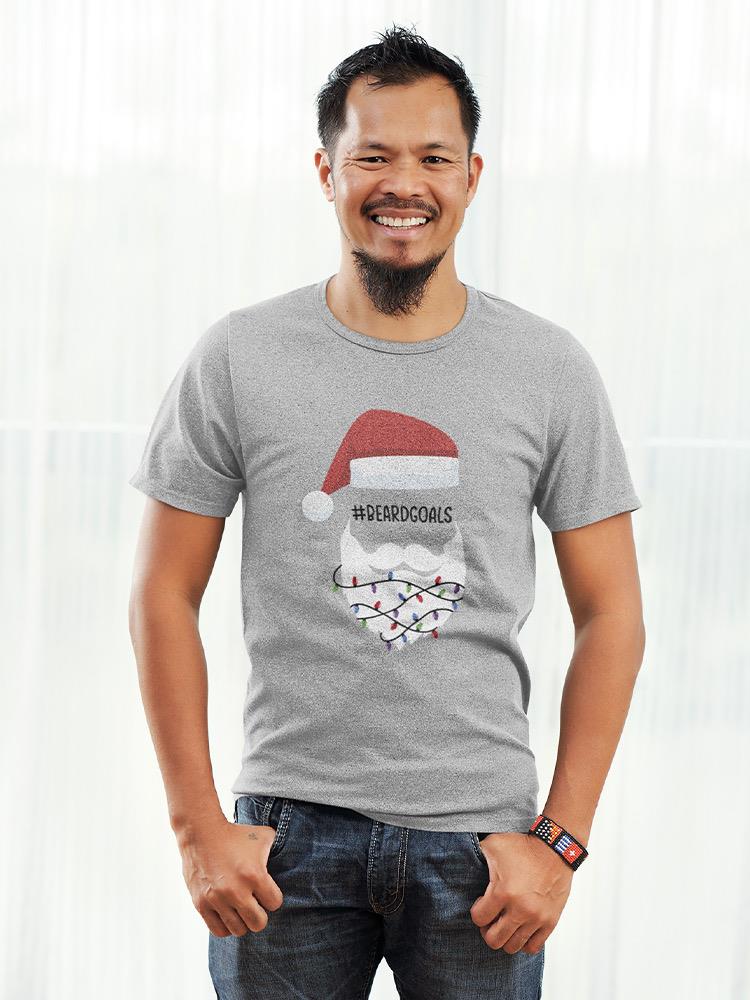 Beard Goals Santa Christmas T-shirt -SmartPrintsInk Designs