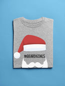 Beard Goals Santa Christmas T-shirt -SmartPrintsInk Designs