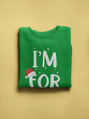 I'm For Real Sweatshirt -SmartPrintsInk Designs