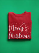 Merry Christmas! Tree Sweatshirt -SmartPrintsInk Designs