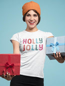Holly Jolly T-shirt -SmartPrintsInk Designs