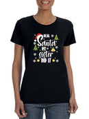 My Sister Did It Santa T-shirt -SmartPrintsInk Designs