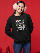 My Brother Did It Santa Sweatshirt -SmartPrintsInk Designs