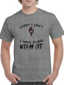 I Have Plans With My Cat T-shirt -SmartPrintsInk Designs