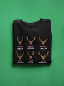 Deer Food Sweatshirt -SmartPrintsInk Designs