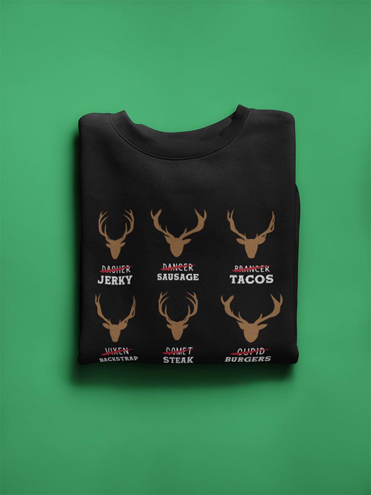 Deer Food Sweatshirt -SmartPrintsInk Designs