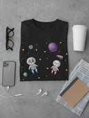 Dogs In Space T-shirt -SmartPrintsInk Designs