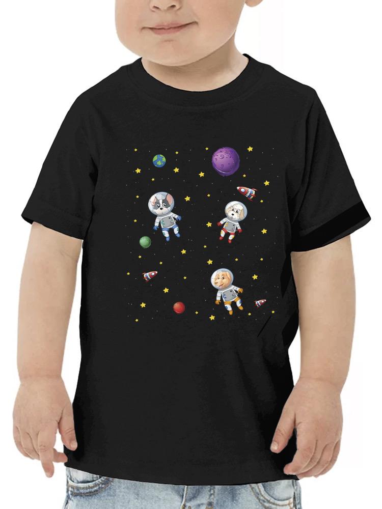 Dogs In Space T-shirt -SmartPrintsInk Designs