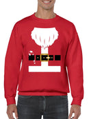 Santa With A Candy Cane Sweatshirt -SmartPrintsInk Designs