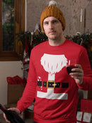 Santa With A Candy Cane Sweatshirt -SmartPrintsInk Designs