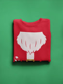 Santa With A Candy Cane Sweatshirt -SmartPrintsInk Designs