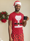 Santa With A Candy Cane T-shirt -SmartPrintsInk Designs