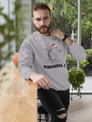 Squirrel! Santa Sweatshirt -SmartPrintsInk Designs