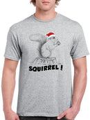 Squirrel! Santa T-shirt -SmartPrintsInk Designs