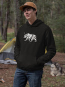Bear And Star Hoodie -SmartPrintsInk Designs