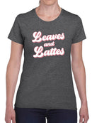 Leaves And Lattes T-shirt -SmartPrintsInk Designs