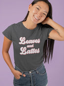 Leaves And Lattes T-shirt -SmartPrintsInk Designs