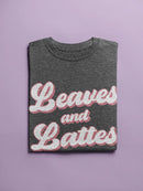 Leaves And Lattes T-shirt -SmartPrintsInk Designs
