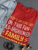 Walking Out On Christmas T-shirt -SmartPrintsInk Designs