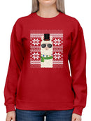Christmas Llama Sweatshirt -SmartPrintsInk Designs
