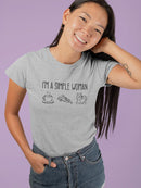 I'm A Simple Woman T-shirt -SmartPrintsInk Designs