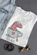 Tea-rex In Mug T-shirt -SmartPrintsInk Designs