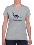 Cute Auntiesaurus T-shirt -SmartPrintsInk Designs