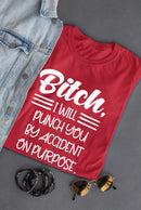 Punch By Accident On Purpose T-shirt -SmartPrintsInk Designs