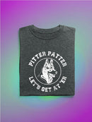 Pitter Patter Dog T-shirt -SmartPrintsInk Designs