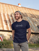 Football Heartbeat T-shirt -SmartPrintsInk Designs